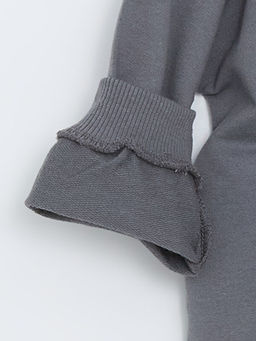 Bisiklet Yaka Uzun Kollu Bask?l? K?z Bebek Sweatshirt ve Tayt 2li - Waikiki фото 3