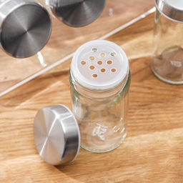 Набор для специй «Модерн», 23×9×22 см, 90 мл, 4×9.5 см, на подставке, 6 шт., стекло