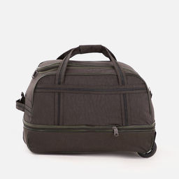 Сумка дорожная на колёсах, отдел на молнии, с увеличением, наружный карман, цвет хаки - Simaland фото 2