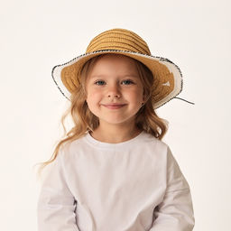 Шляпа для девочки MINAKU «Куколка», жёлтая, размер 50