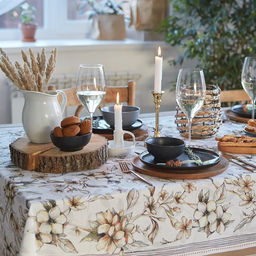 Скатерть Этель Floral mood, 180?147 см, 100 % хлопок, репс 210 г/м?