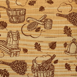 Полотенце для бани Банька мужской килт, 75?150 см хлопок, вафельное полотно