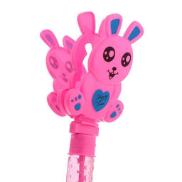 Цена за 24 шт. Мыльные пузыри трещотка Милый зайчик, 70 мл, цвета МИКС - Funny toys фото 2