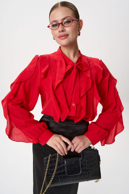 Рубашка Кристл (красный) - Эльза фото 35