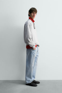 RIPPED STRAIGHT-LEG JEANS - Zara фото 13
