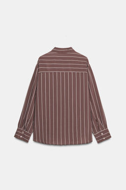 STRIPED SHIRT WITH POCKET - Zara фото 9