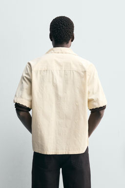 EMBROIDERED GEOMETRIC JACQUARD SHIRT