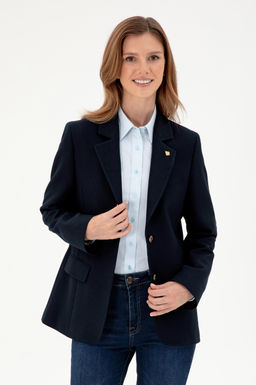 Женская темно-синяя куртка Неожиданная скидка в корзине