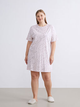 Bisiklet Yaka Desenli Kad?n Gecelik