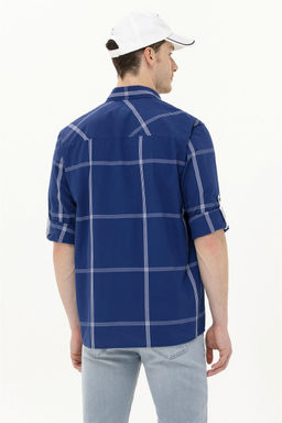 U. S. Polo Assn / Мужская темно-синяя рубашка с длинным рукавом - U.s. polo assn фото 12