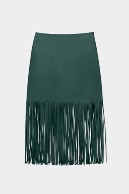 Юбка из экокожи с бахромой - Mollis фото 5