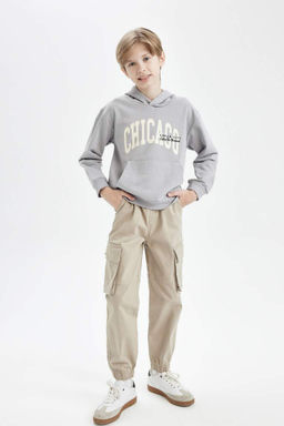 Габардиновые брюки-джоггеры для мальчиков - Defacto фото 2