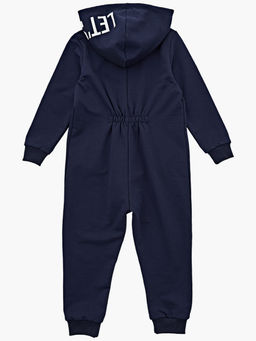 Комбинезон на молнии из футера UD 7344 т.синий - Mini maxi фото 8