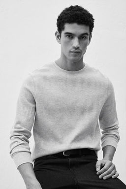 Camiseta en punto gofrado Slim Fit - H&m фото 8