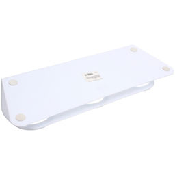 Миски пластиковые на подставке 3шт "МУРОЧКИН", цвет белый, 39,5*12*13см/270мл