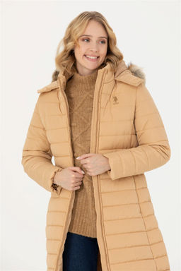 Женское песочное пальто - U.s. polo assn фото 4