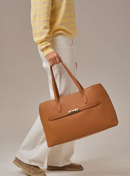 Кожаная сумка Bossy DBR 31382 коричневый лист  фото 9