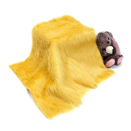 Лоскут 50 50 см, мех длинноворсовый на трикотажной основе, цвет медовый - Страна карнавалия фото 2