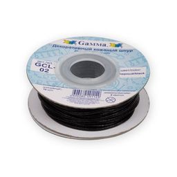 Шнур Gamma 2 мм GCL-02 кожаный 10 м черный