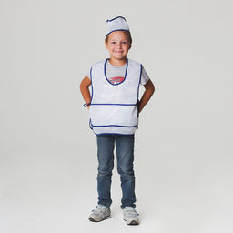 Карнавальный костюм Продавец, фартук, пилотка, рост 110-122 см, 4-6 лет