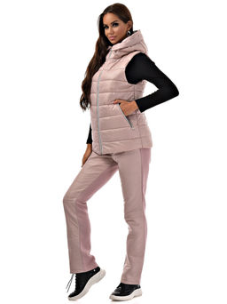 Утепленный жилет с капюшоном на молнии - А+б коллекция фото 8