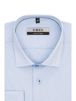 Сорочка мужская длинный рукав GREG 214/137/3453/Z/1p STRETCH