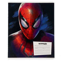 Цена за 20 шт. Тетрадь в линейку 18 листов, 5 видов МИКС, обложка мелованный картон, Человек-паук - Marvel фото 5