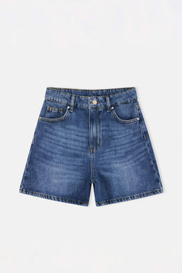 Premium Koyu Mavi Ozel Kumas City Boy Denim Sort TWOSS26SR00186