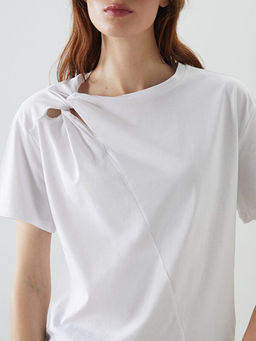 Bisiklet Yaka Kad?n Ti??rt