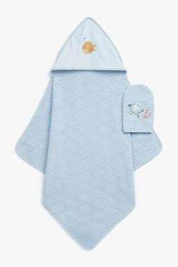 mothercare / Полотенце с уголком и перчаткой
