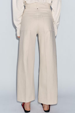 JEANS ZW COLLECTION TAILORED WIDE LEG TIRO ALTO / Arena - Zara фото 3