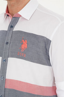 Мужская темно-синяя рубашка с длинным рукавом Неожиданная скидка в корзине - U.s. polo assn фото 7