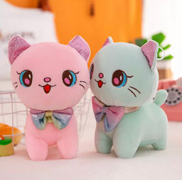 Мягкая игрушка Котенок с бантиком 30 см
