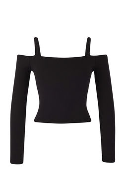 Ekru F?rcal? Scuba Ici Pedli Regular Bluz THMAW26BZ00003 - Trendyolmilla фото 12