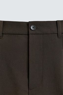 PANTAL?N WIDE FIT PLIEGUES / Marr?n - Zara фото 9