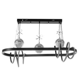 Светильник с ПДУ «Фиора» LED 120 Вт 3000-6000К черный 62×33×15-115 см