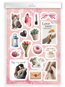 Набор наклеек. Серия "Любимые стикеры" арт. 72043 ЭСТЕТИКА 1 /148х210 мм,