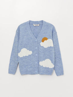 V Yaka Uzun Kollu K?z ?ocuk Triko H?rka