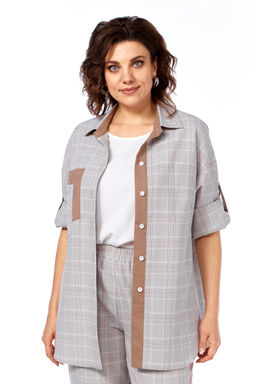 Костюм Olga Style С945 клетка