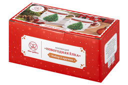 Набор 2 кружек 300 мл 11,5*8,5*8,5 см Новогодняя елка красный узор, NEW BONE CHINA - Elan gallery фото 16