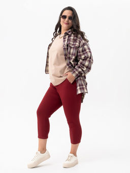 Бриджи жен.арт.1165-4,бордовые - Binita фото 2