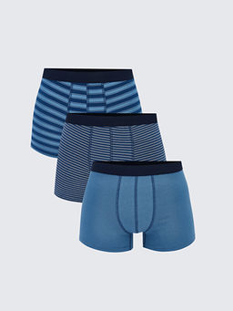 Standart Kal?p Pamuklu Esnek Erkek Boxer 3l?