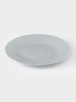 Тарелка подстановочная Magistro Cotton, d=33 см, стекло, серебристая  фото 3
