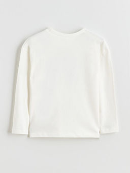 Bisiklet Yaka Bask?l? Erkek ?ocuk Ti??rt