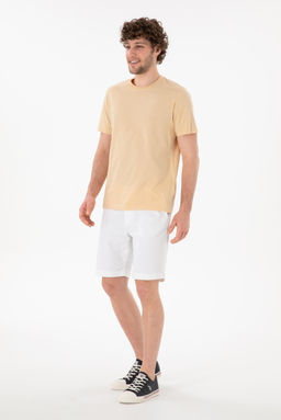 Erkek Regular Fit Bisiklet Yaka Bej Basic Ti__rt Sepette S_rpriz _ndirim - U.s. polo assn фото 5