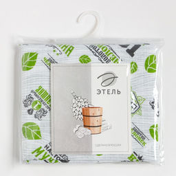 Полотенце для бани Герой бани 80?150 см, 100% хл, вафельное полотно