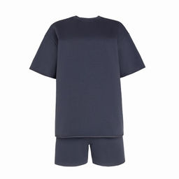 Костюм спортивный женский: футболка, шорты, MINAKU: Casual Collection, размер 44, графитовый