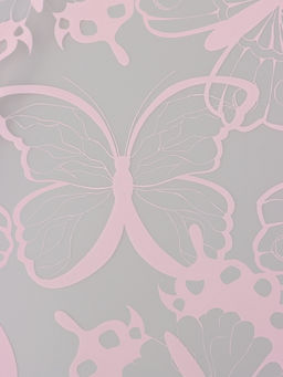 Цена за 20 шт. Пленка флористическая для цветов «Бабочки», розовая, 57×57 см