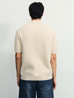 Джемпер поло фактурной вязки / Zarina  фото 6