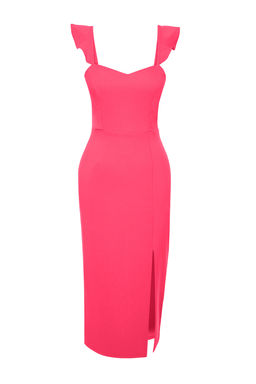 TRENDYOLMILLA Siyah Dokuma Elbise TPRSS24EL00134